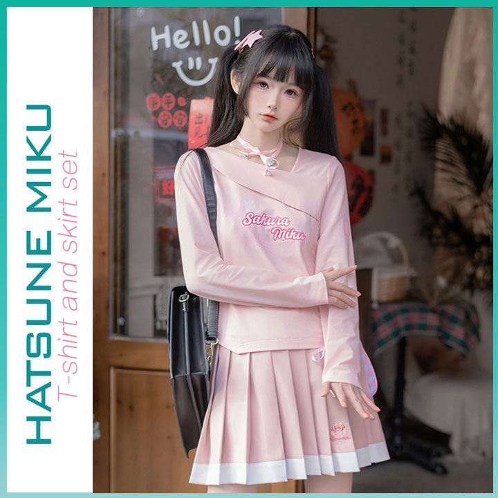 Orientalgirl Hatsune Miku Authorization 2024 Skirt Set