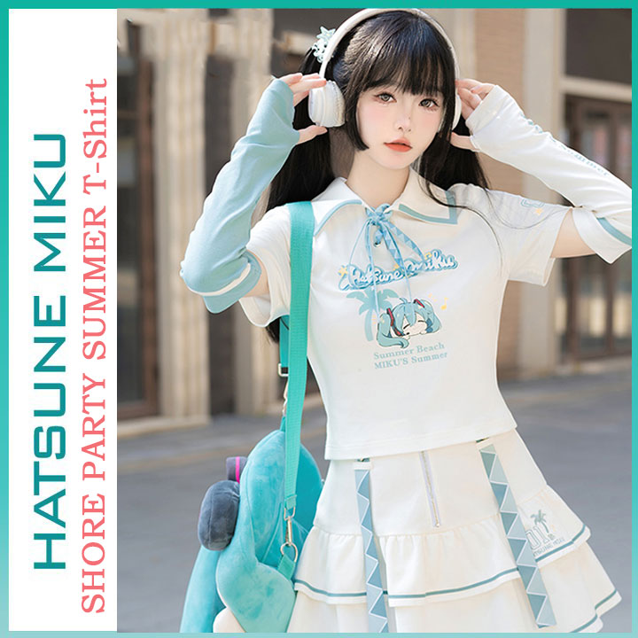Orientalgirl Hatsune Miku Authorization 2024 Shore Party T-shirt