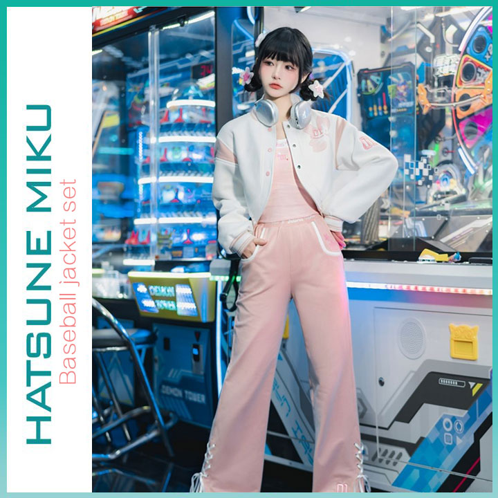 Orientalgirl Hatsune Miku Authorization 2024 Baseball uniform set.
