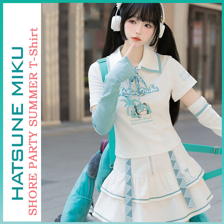 Orientalgirl Hatsune Miku Authorization 2024 Shore Party T-shirt
