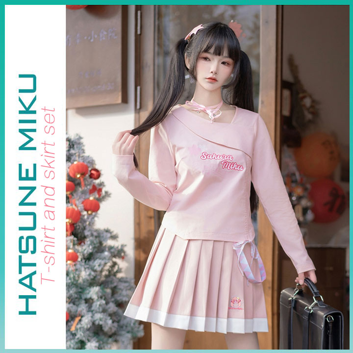 Orientalgirl Hatsune Miku Authorization 2024 Skirt Set