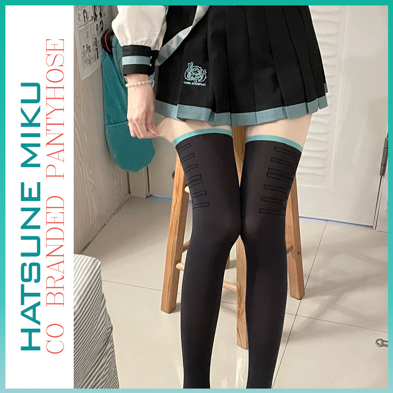 Orientalgirl Hatsune Miku Authorization Co Branded Pantyhose/Thigh-high socks