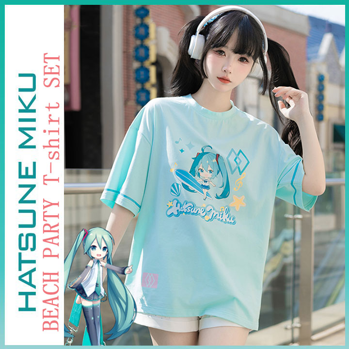Orientalgirl Hatsune Miku Authorization 2024 Shore Party T-shirt