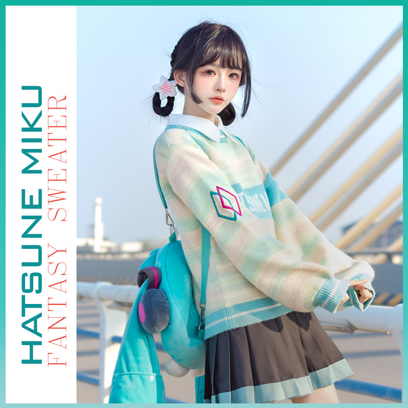 Orientalgirl Hatsune Miku Authorization Fantasy Colored Sweater