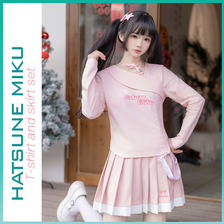 Orientalgirl Hatsune Miku Authorization 2024 Skirt Set