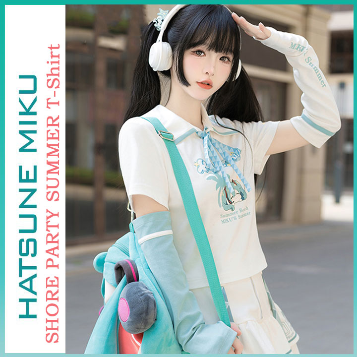 Orientalgirl Hatsune Miku Authorization 2024 Shore Party T-shirt