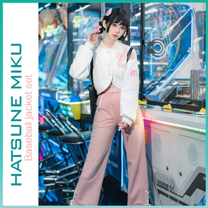 Orientalgirl Hatsune Miku Authorization 2024 Baseball uniform set.