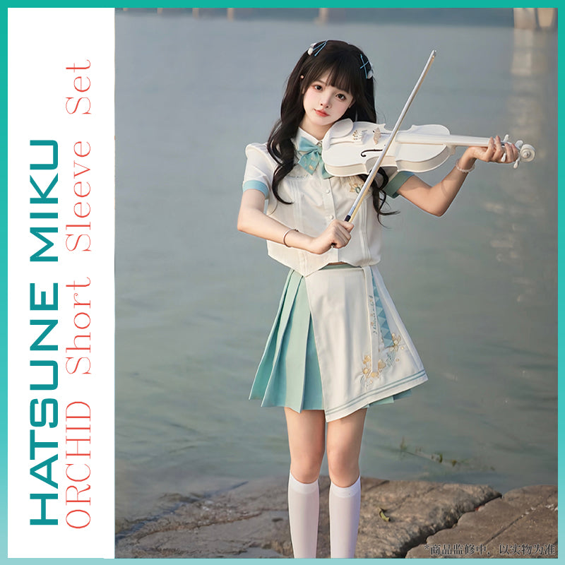 【Size S-XL 】 Hatsune Miku Orchid Series Short Sleeved Suit