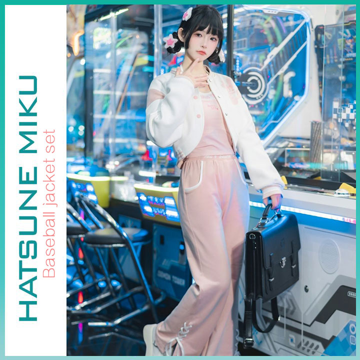 Orientalgirl Hatsune Miku Authorization 2024 Baseball uniform set.