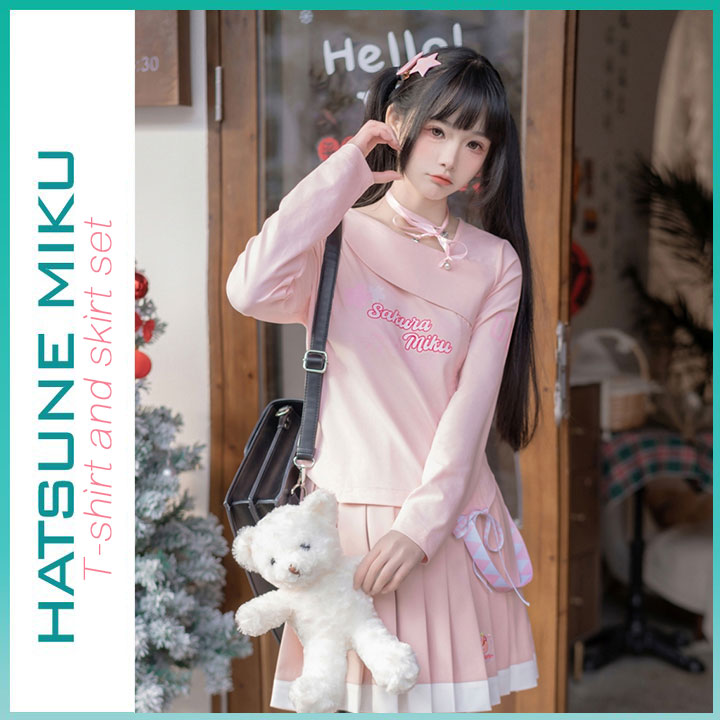 Orientalgirl Hatsune Miku Authorization 2024 Skirt Set