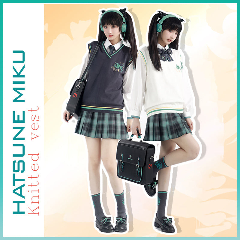 Orientalgirl Hatsune Miku Ginkgo Jk Uniform Knitted Vest