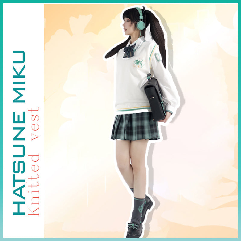 Orientalgirl Hatsune Miku Ginkgo Jk Uniform Knitted Vest