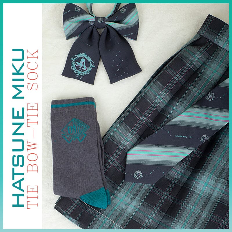 OrientalGirl Hatsune Miku JK Matching Tie/Bow-tie/Sock 配饰 天羽川