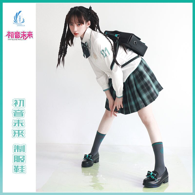 【Size 35-40】OrientalGirl Hatsune Miku JK Uniform Shoes 鞋 天羽川