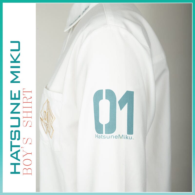 【Size S-2XL 】OrientalGirl Hatsune Miku DK Boy's Shirt HighSchool Uniform 衬衫 天羽川