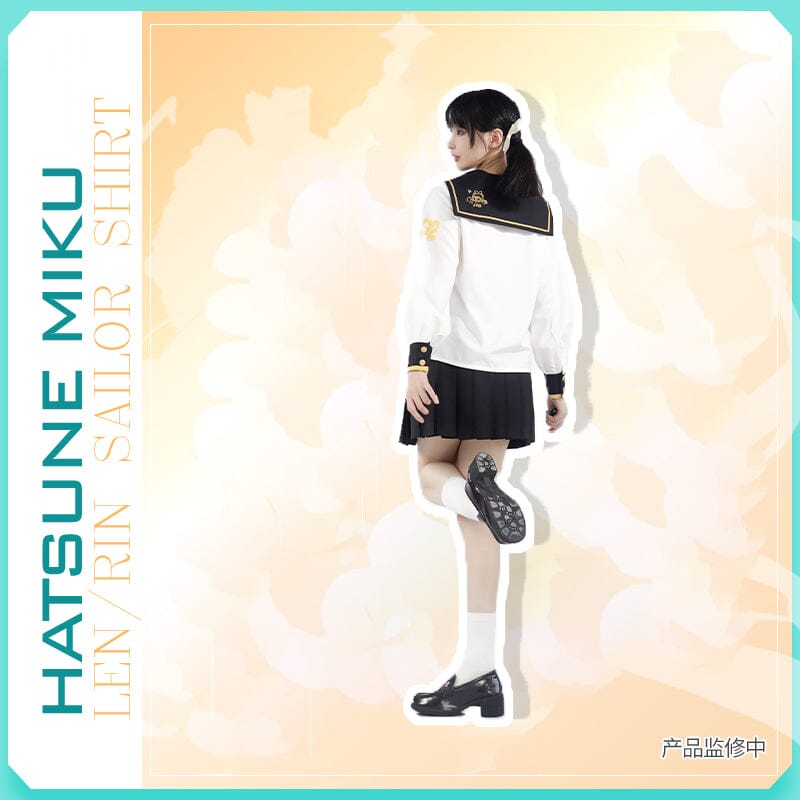 【Size S-XL 】OrientalGirl Hatsune Miku JK LEN/RIN Sailor Shirt HighSchool Uniform 衬衫 天羽川