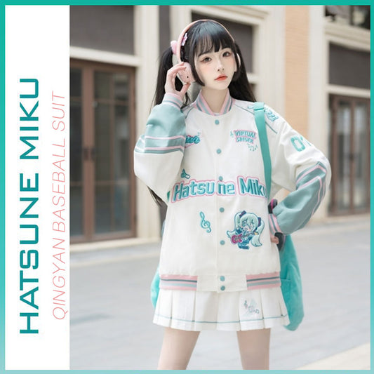Orientalgirl Hatsune Miku Authorization 2024 Spring Baseball suit