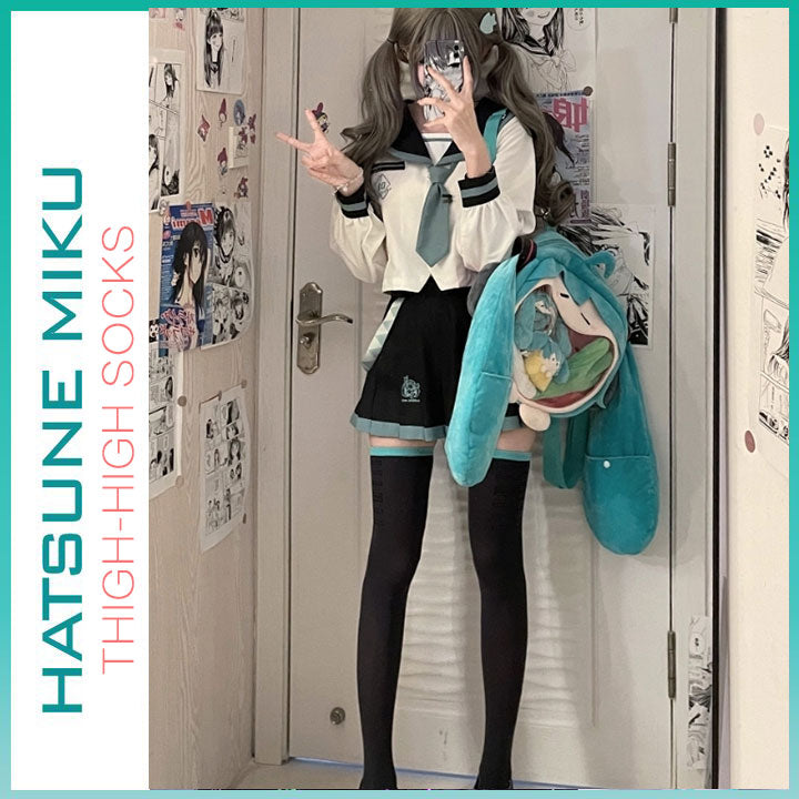 Orientalgirl Hatsune Miku Authorization  Co Branded Pantyhose/Thigh-high socks