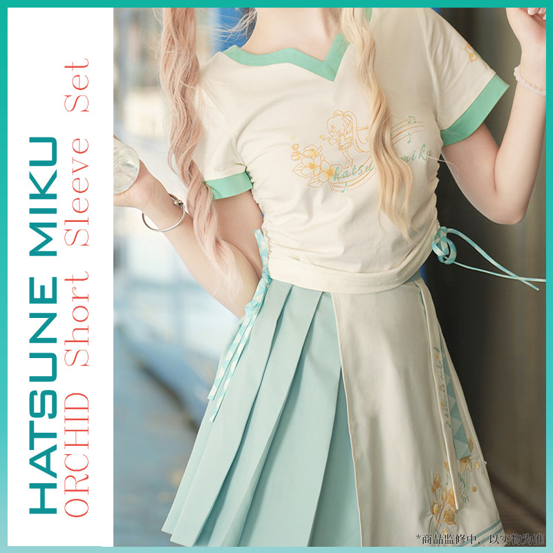 【Size S-XL 】 Hatsune Miku Orchid Series Short Sleeved Suit