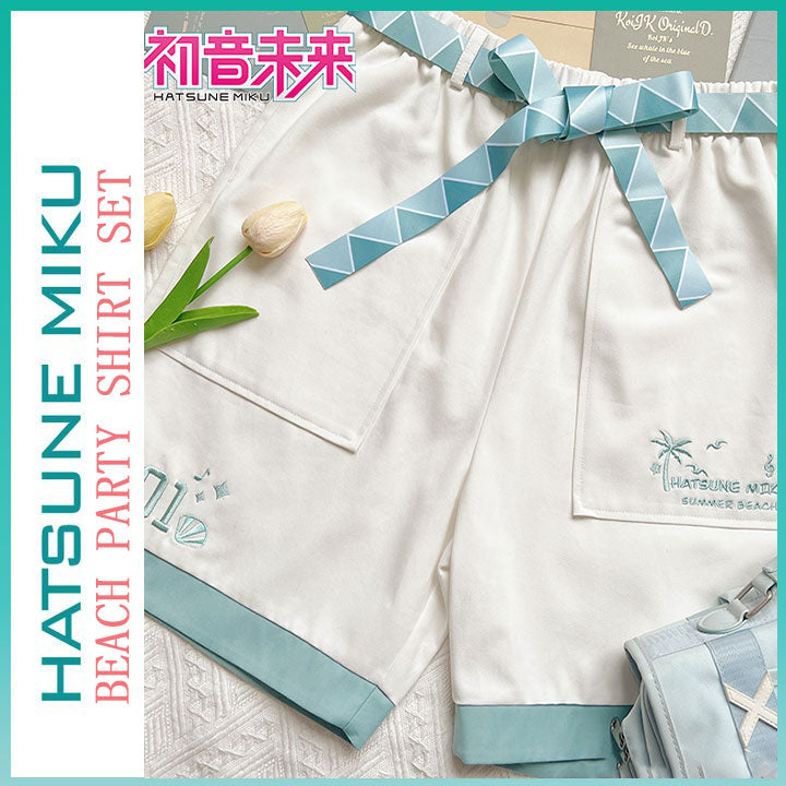 Orientalgirl Hatsune Miku Authorization 2024 Shore Party Printed Shirt/Pant