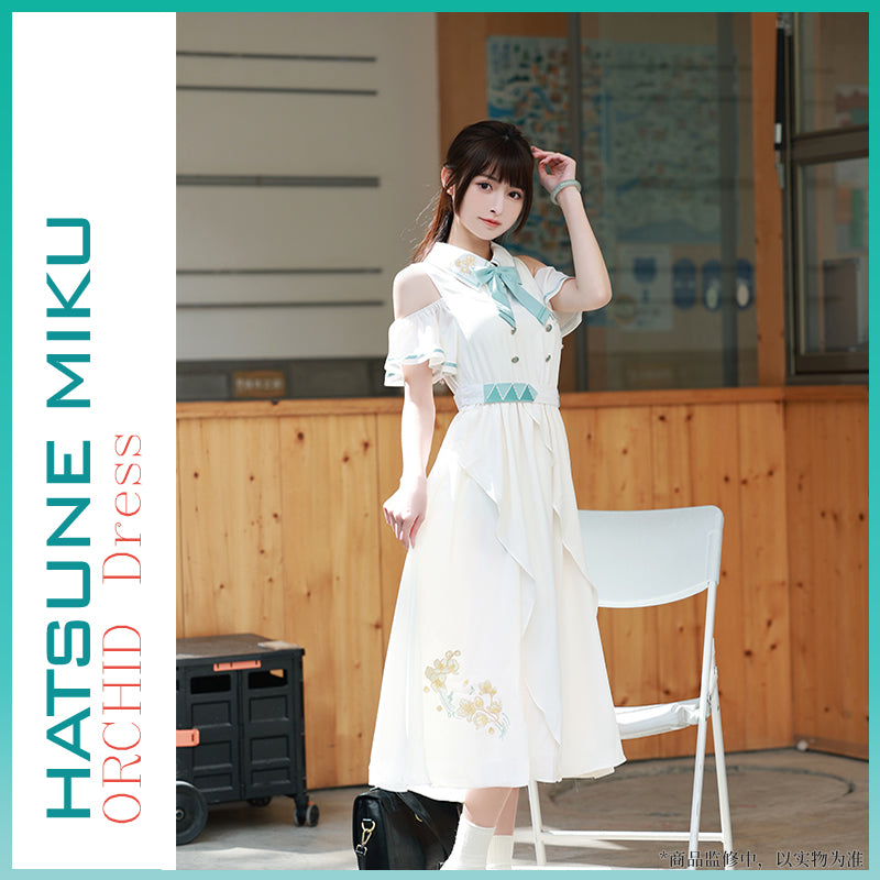 【Size S-XL 】 Hatsune Miku Orchid Series Elegant Dress
