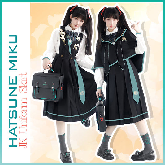 Orientalgirl Hatsune Miku Authorization  Ginkgo JK Uniform Skirt and Cape
