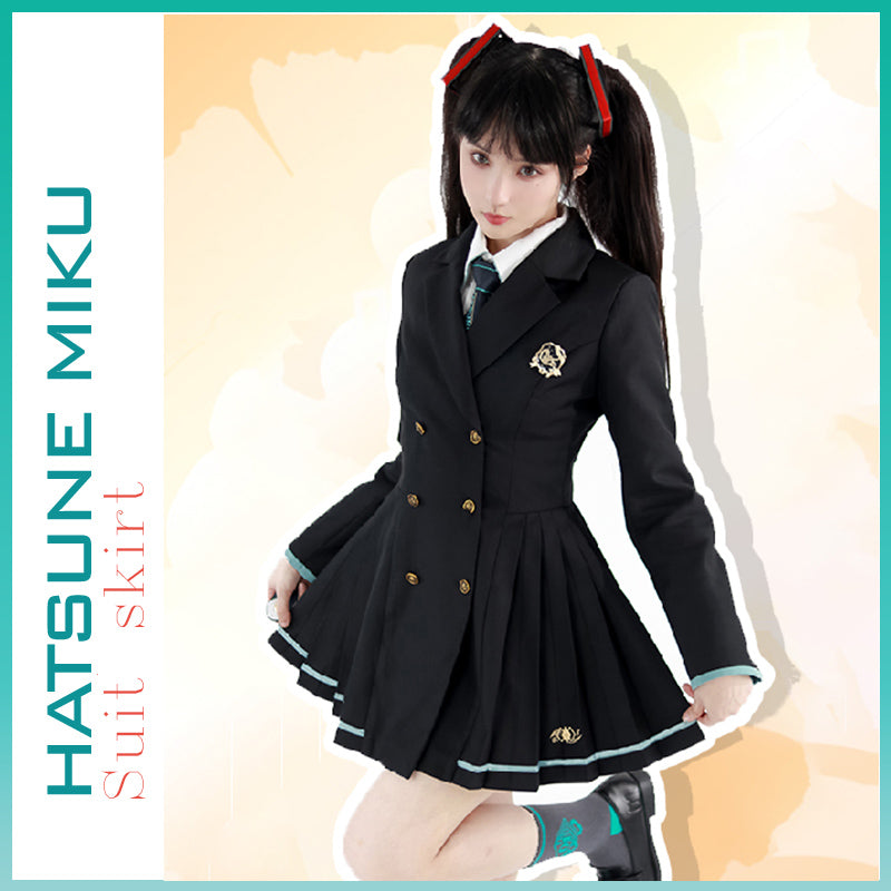 Orientalgirl Hatsune Miku Authorization Ginkgo Suit Skirt