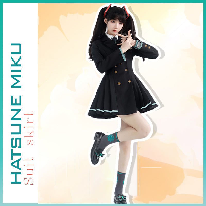 Orientalgirl Hatsune Miku Authorization Ginkgo Suit Skirt