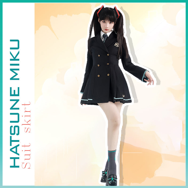 Orientalgirl Hatsune Miku Authorization Ginkgo Suit Skirt