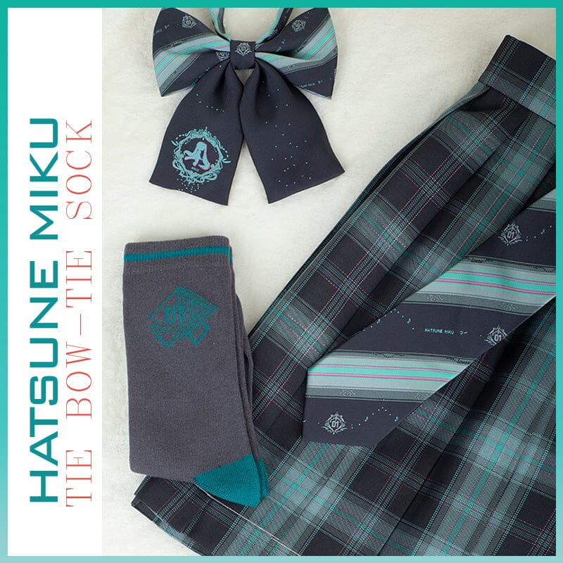 OrientalGirl Hatsune Miku JK Matching Tie/Bow-tie/Sock 配饰 天羽川 