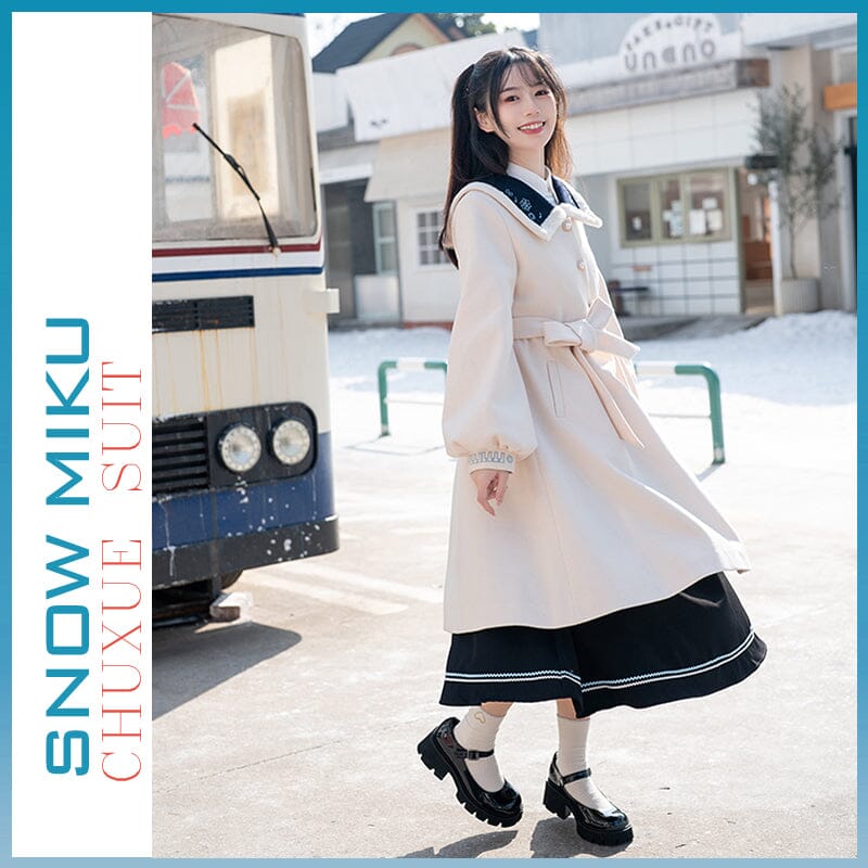【Size S-XL 】OrientalGirl Snow Miku CHUXUE Suit OrientalGirl 